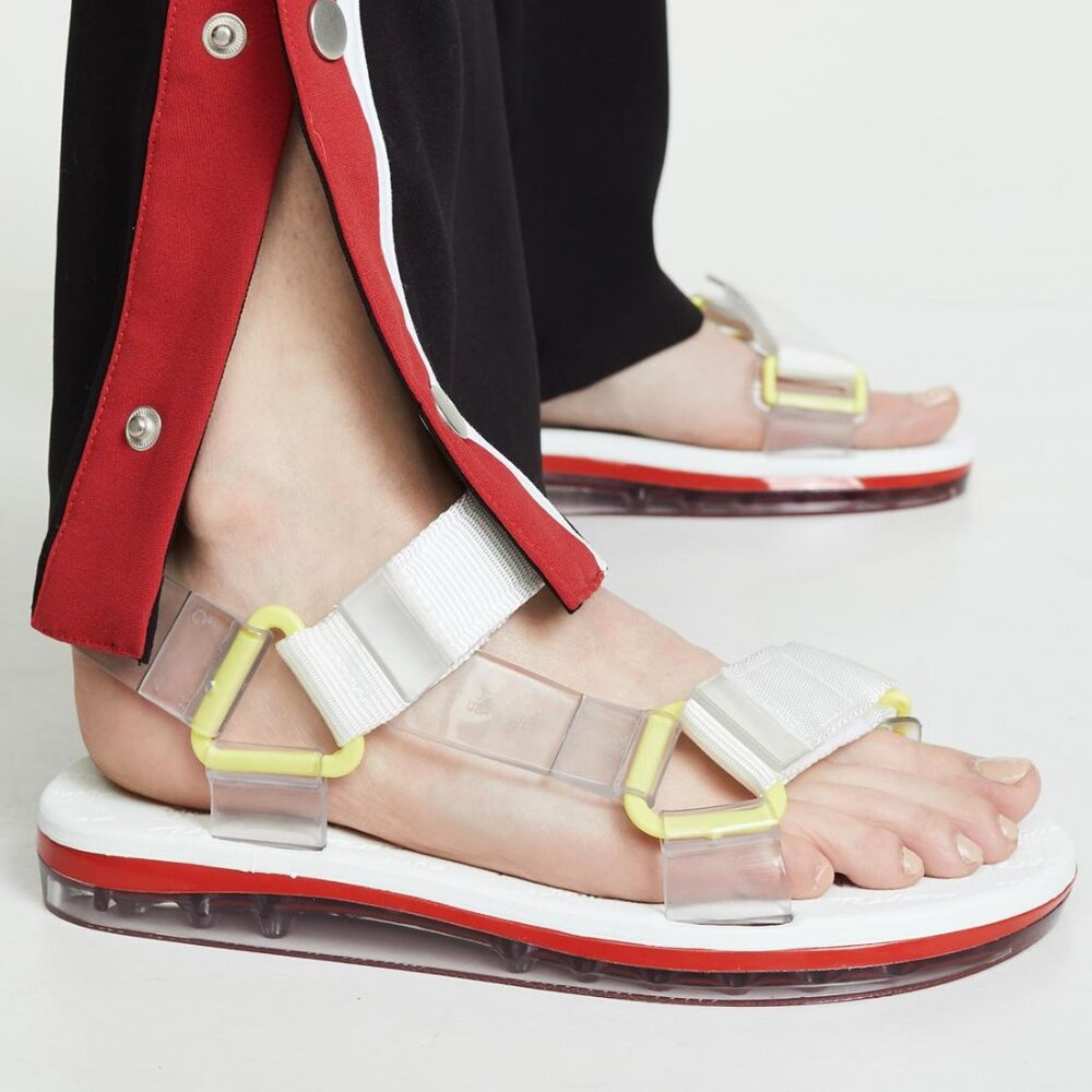 Melissa Papete +Rider White, Red and Yellow Teva Style Sport Sandal